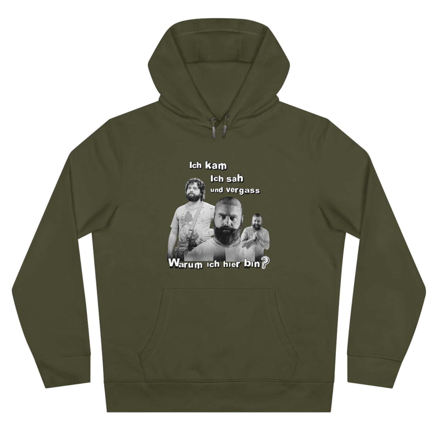 Hoodie Unisex Witz  Alan Garner– Ich kam ich sah und vergaß - Warum ich hier bin!
