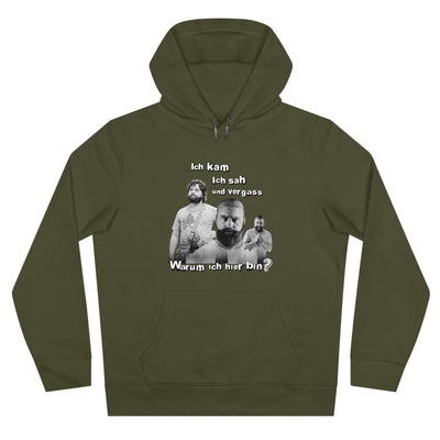 Hoodie Unisex Witz  Alan Garner– Ich kam ich sah und vergaß - Warum ich hier bin!
