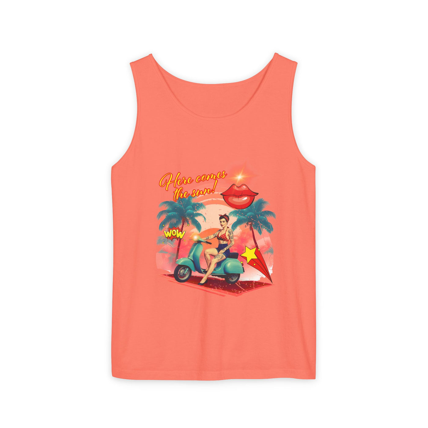 Retro Summer Vibes Tank Top Here comes the sun