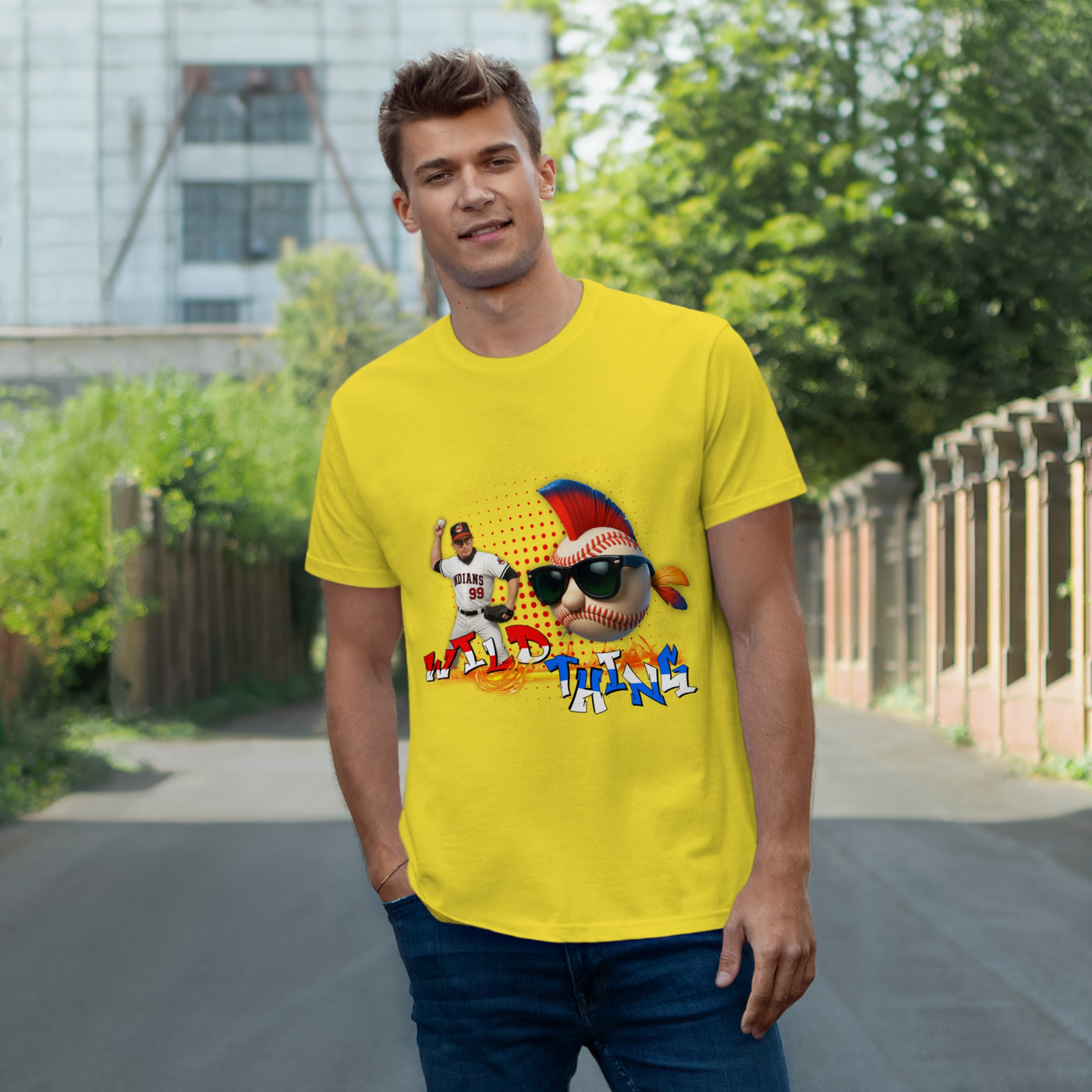 Charlie Sheen Wild Thing  - Baseball Fan T-Shirt