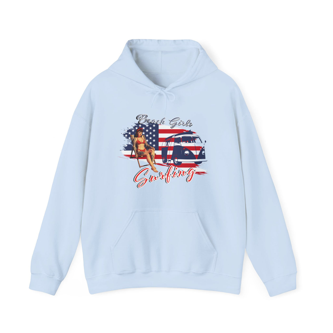 Beach Girls Surfing USA Hoodie