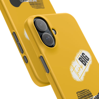 Handyhülle gelbe - Yellow Snap Case - 'Think BIG' for Motivated Individuals