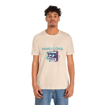 Techno - Hardcore Never Dies - Retro Graphic Tee, 90s Aesthetic Shirt unisex
