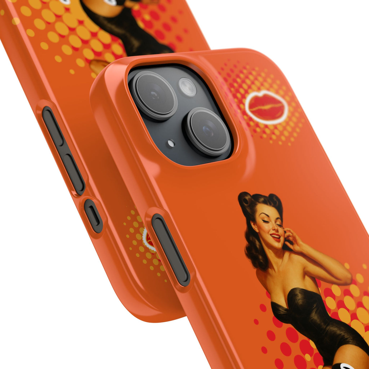 Retro Pin-Up - Handyhülle - Snap Case - Bold 'Wow' Design