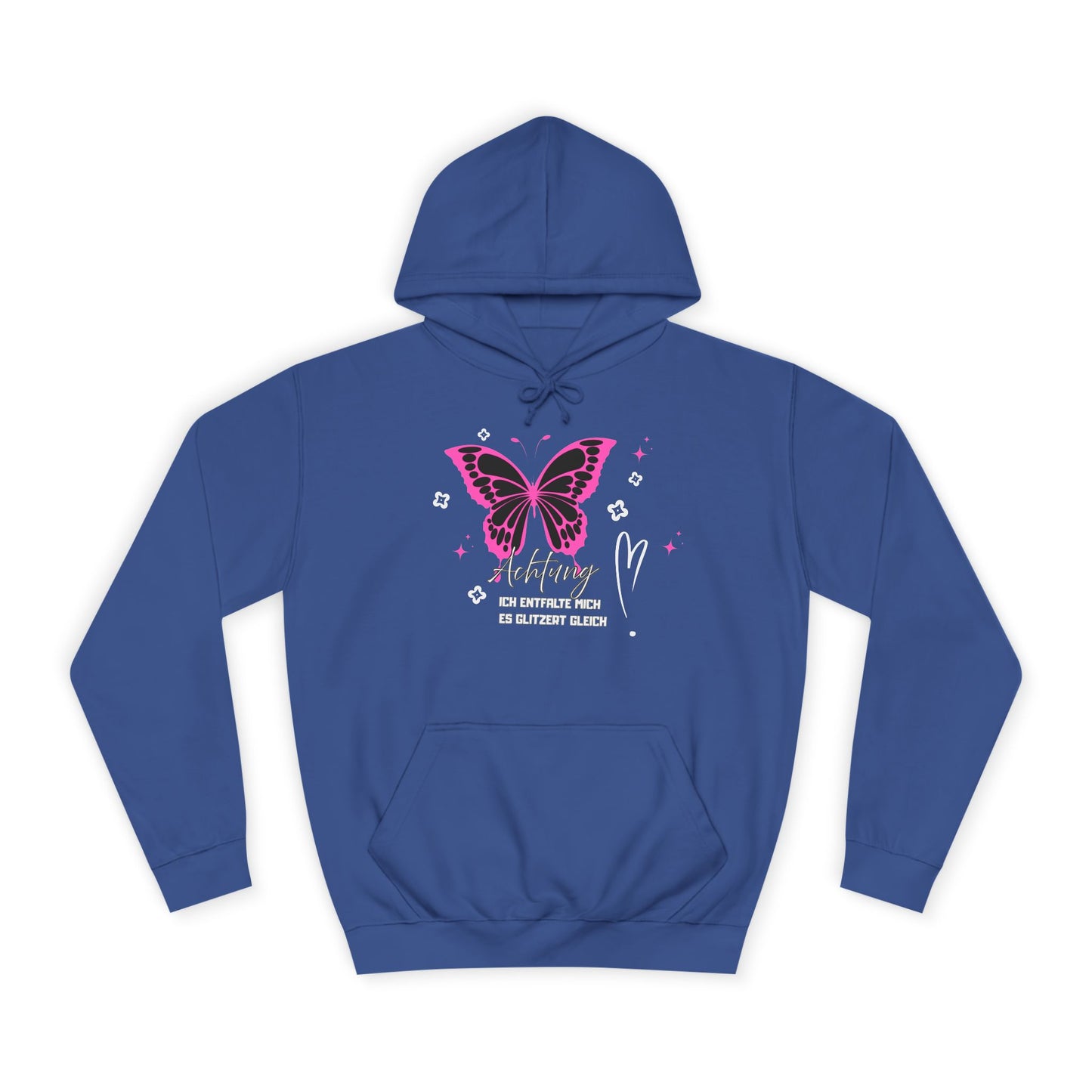 Hoodie Achtung ich entfalte mich - es glitzert gleich
