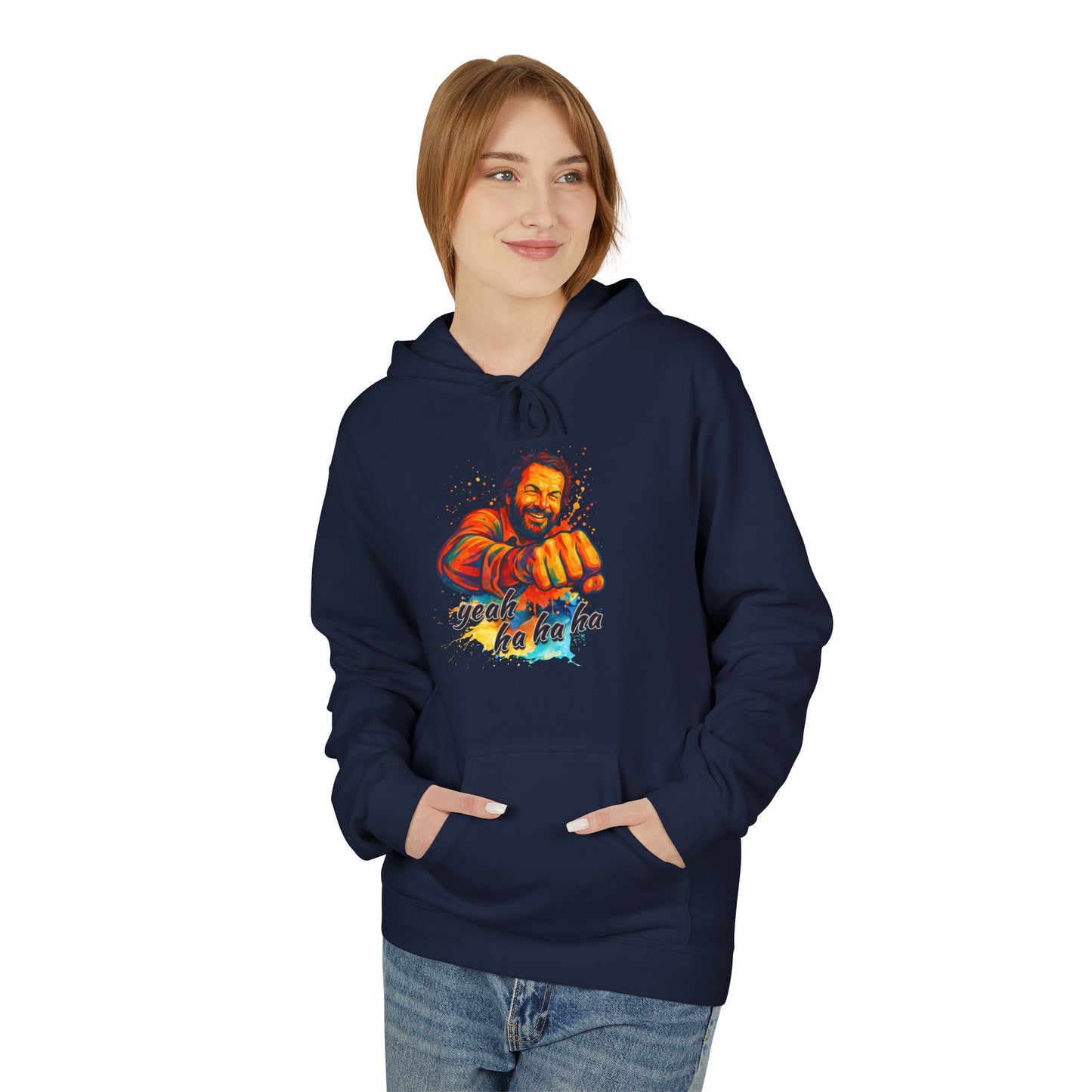 Bud Spencer Unisex Hoodie with 'Yeah Hahaha' Design