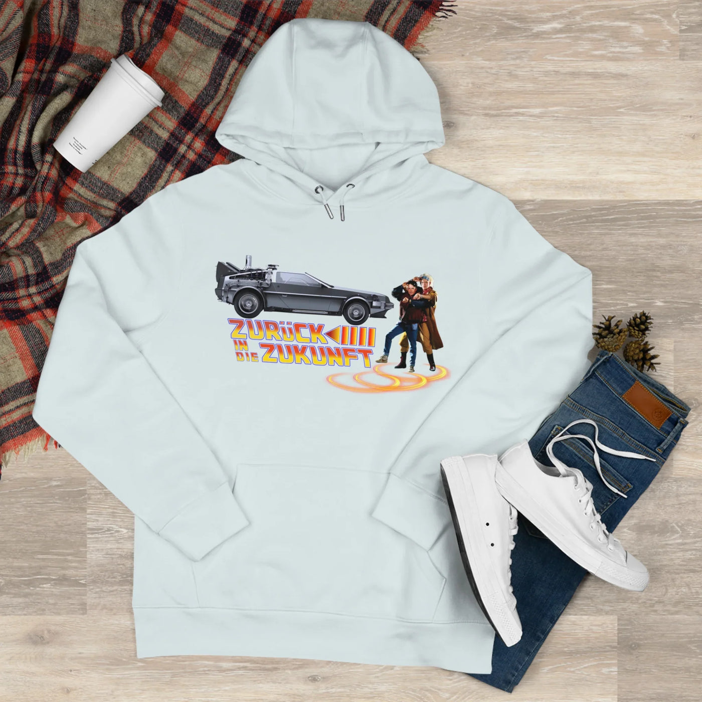 Back to the future - King Hooded Sweatshirt - Perfect for Movie Lovers and Casual Comfort 