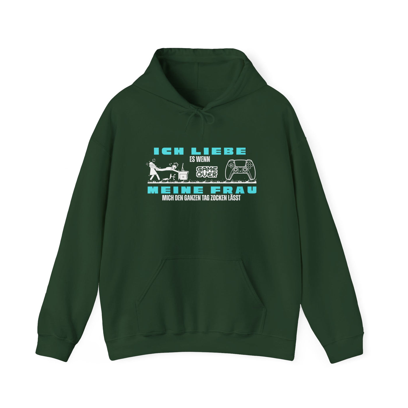 Gaming Love Unisex Hooded Sweatshirt - "Ich Liebe Es Wenn Meine Frau"