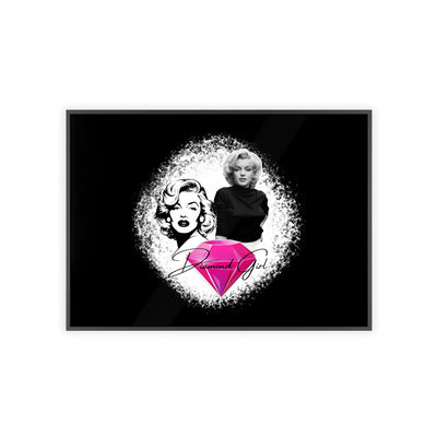 Vintage Marilyn Monroe Poster with Wooden Frame