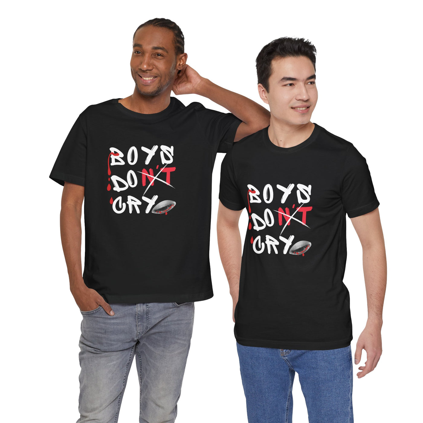 Boys Don't Cry for Men, Casual T-shirt