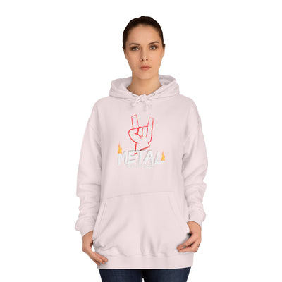 "Metal" Music Unisex College Hoodie