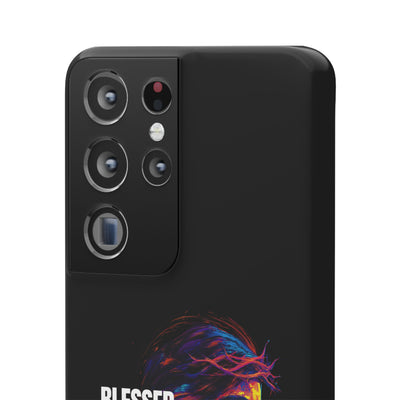 Blessed Saved loved - Snap Case - Jesus