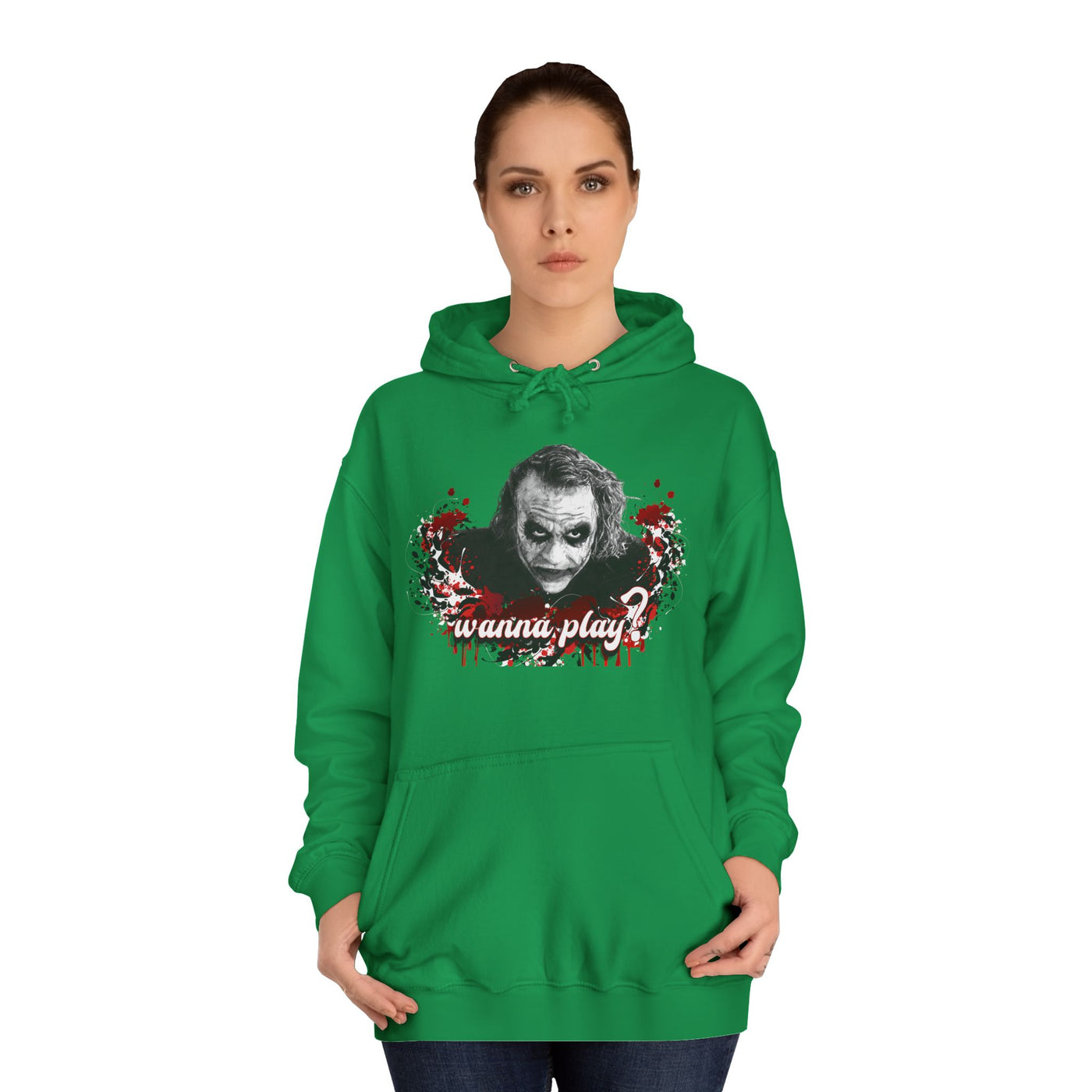Joker "wanna play" college hoodie