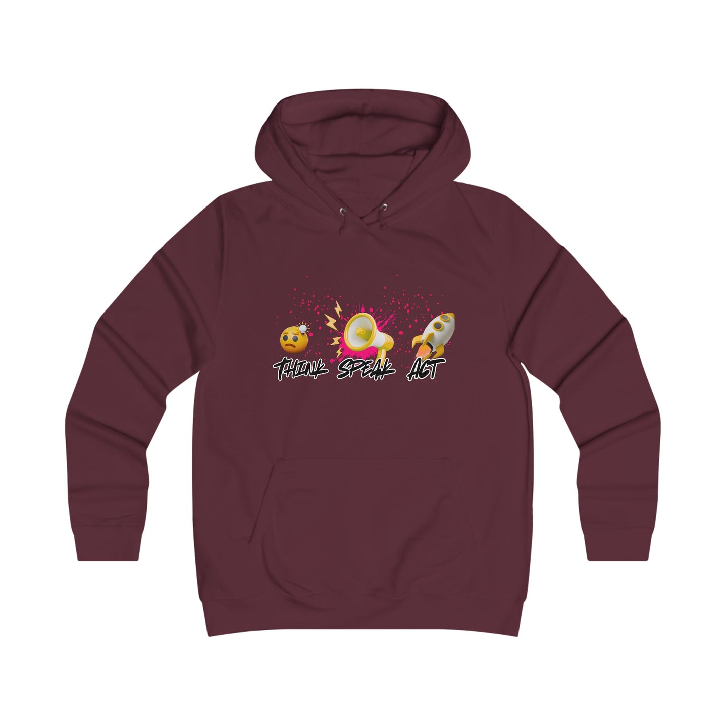 Think Speak Act Hoodie for Trendy Girls, Casualwear