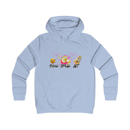 Think Speak Act Hoodie for Trendy Girls, Casualwear
