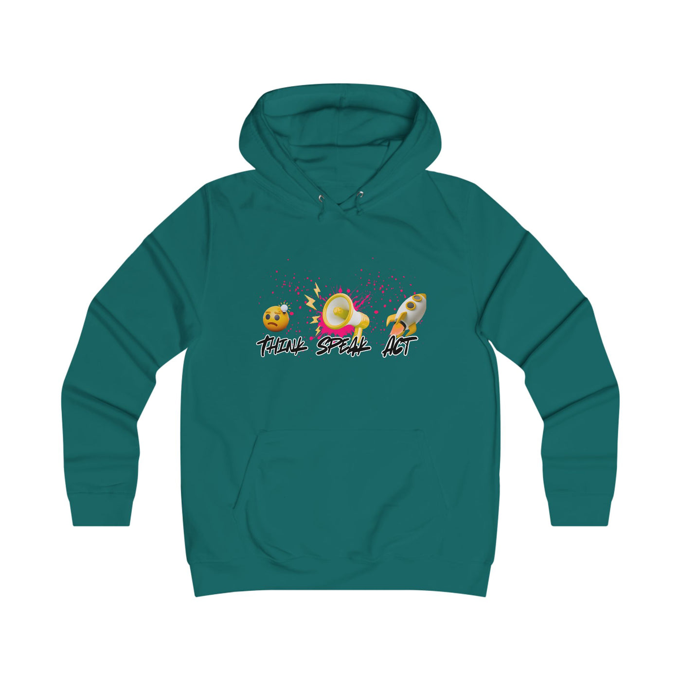 Think Speak Act Hoodie for Trendy Girls, Casualwear