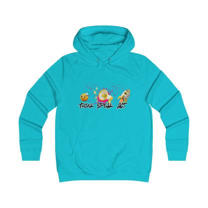 Think Speak Act Hoodie for Trendy Girls, Casualwear