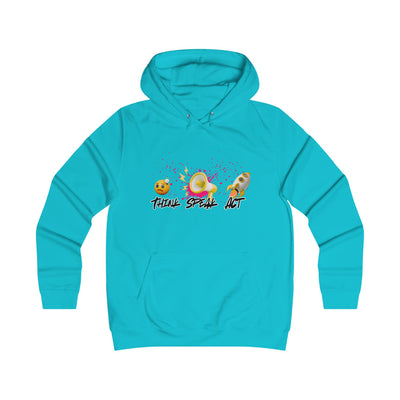 Think Speak Act Hoodie for Trendy Girls, Casualwear