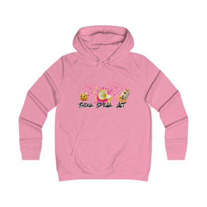 Think Speak Act Hoodie for Trendy Girls, Casualwear