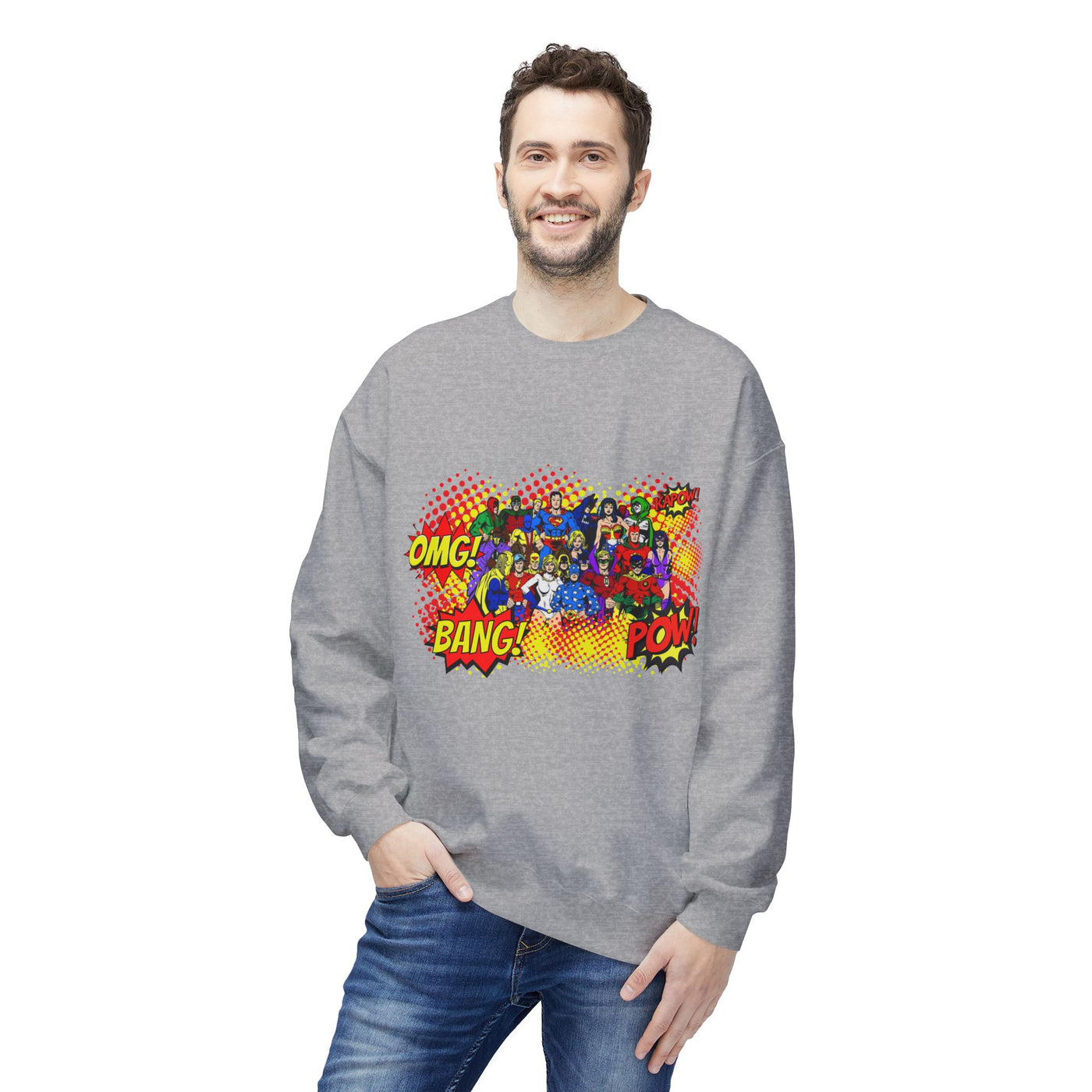 Comic Helden Graphic Sweatshirt, Superhero