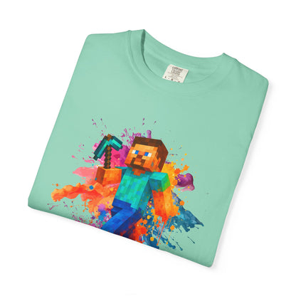 Colorful Gamer T-Shirt - Back to Different Minecraft Design