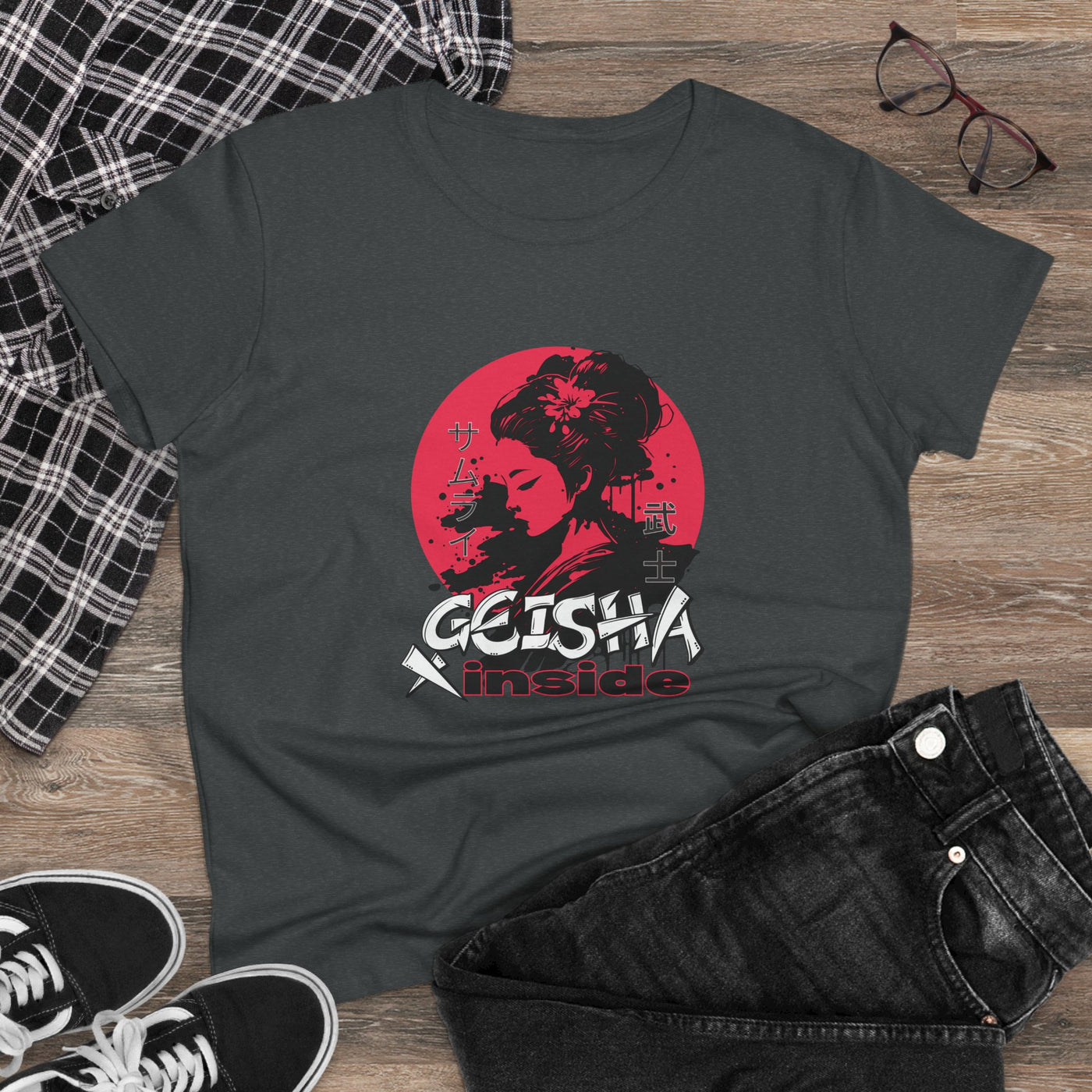 "Geisha Inside"Fleece Shirt, Cozy