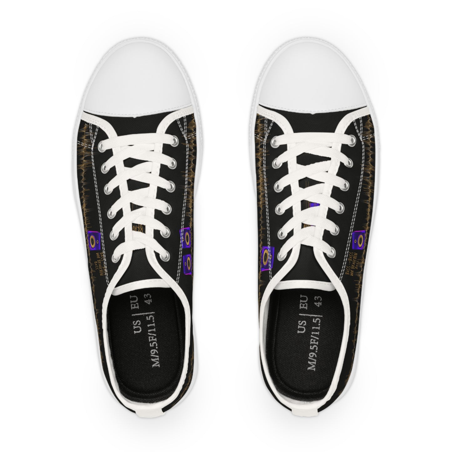 Bass Bass wir brauchen Bass- Sound Wave Men's Sneakers - Stylish