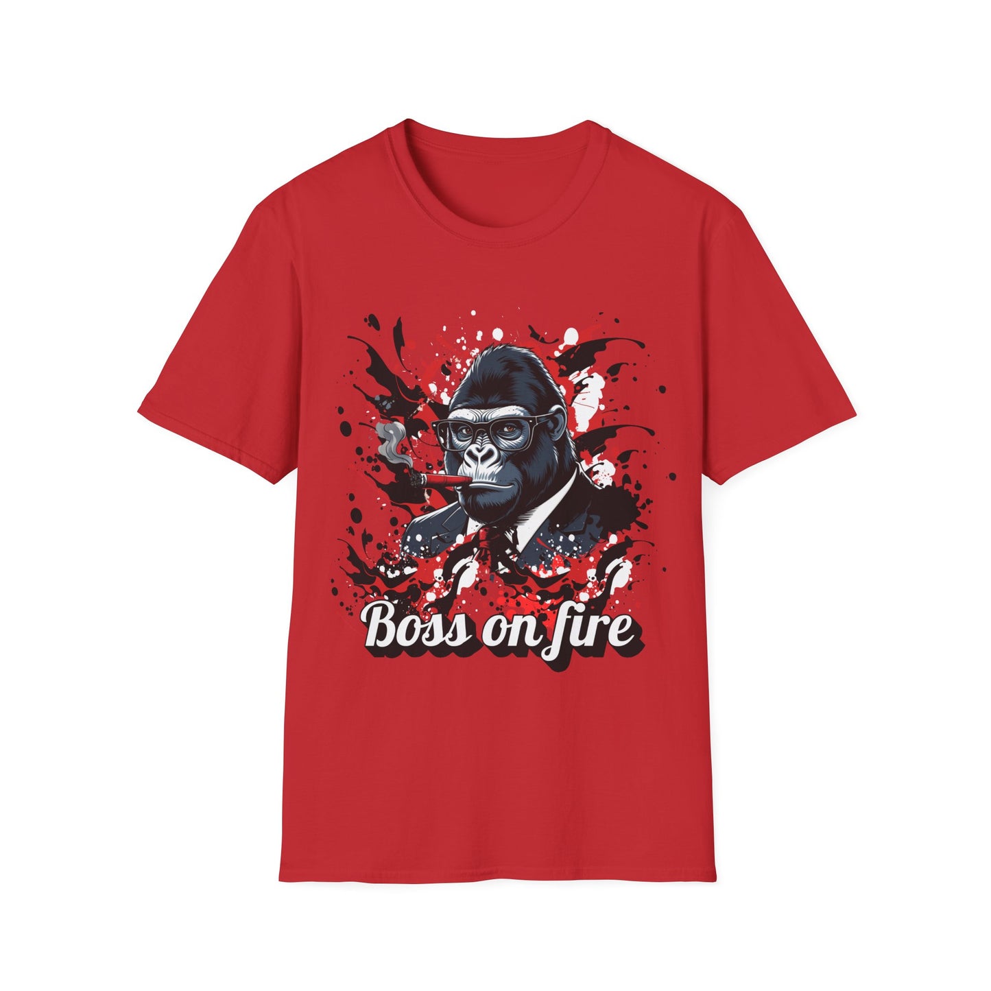 Boss on Fire Unisex T-Shirt, Funny Graphic Tee, Unique Gift, Casual Wear, Motivation Shirt