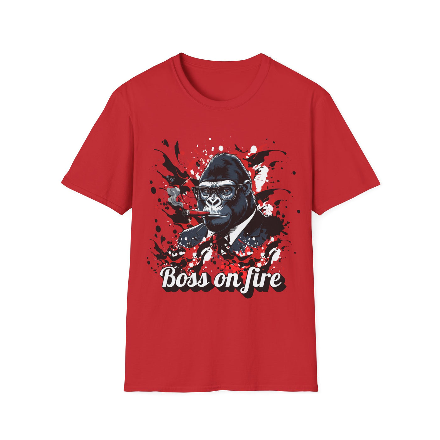 Boss on Fire Unisex T-Shirt, Funny Graphic Tee, Unique Gift, Casual Wear, Motivational Shirt