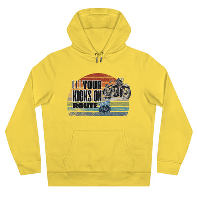 Retro Route 66 Motorcycle Hoodie Sweatshirt - Get your kicks on route 66