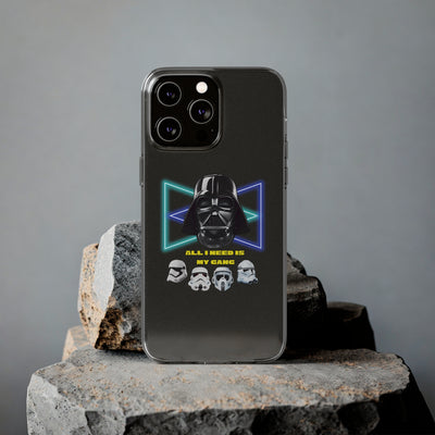 Handyhülle Darth Vader Phone Case, Star Wars Clear Silicone Phone Cover,  All I Need Is My Gang