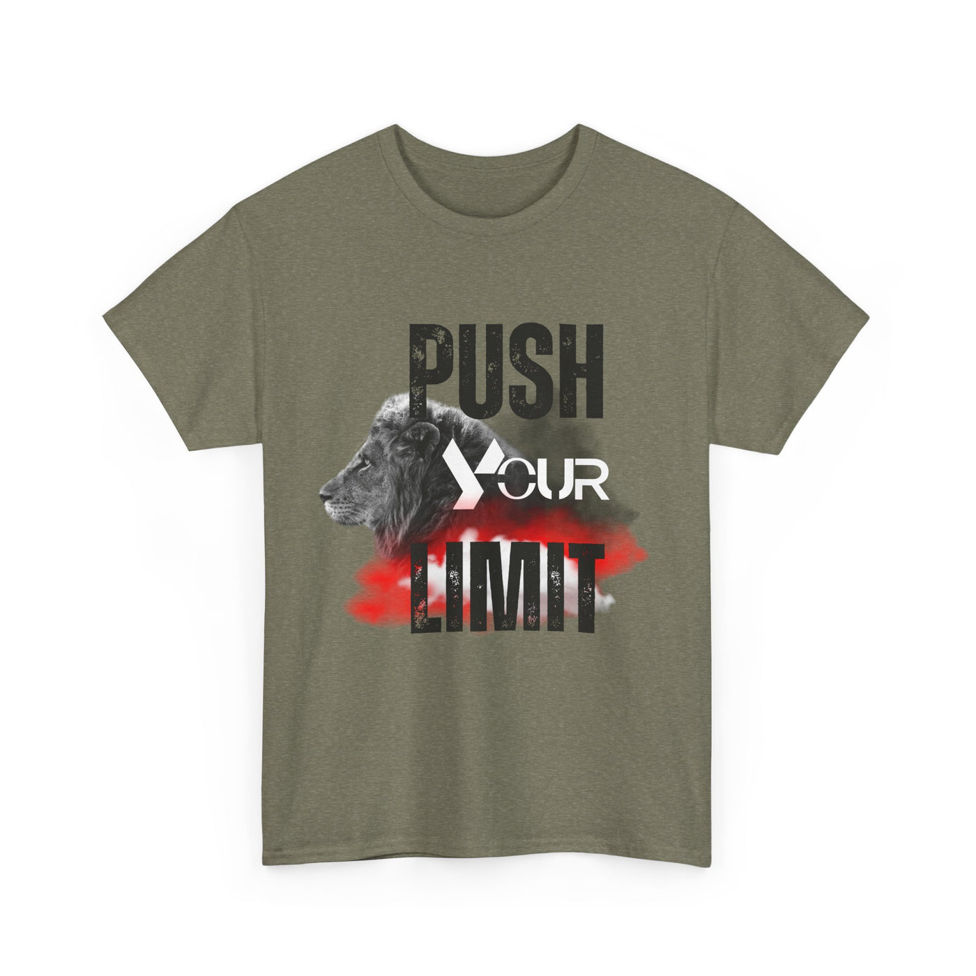 Motivational Unisex Heavy Cotton Tee - "Push Your Limit"