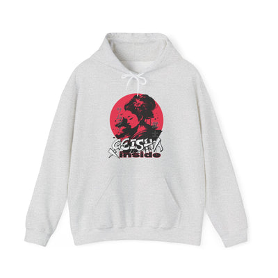 "Geisha Inside"Fleece Hoodie, Cozy