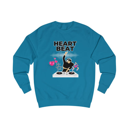 Heart Beat DJane Unisex Sweatshirt - Fun DJ Graphic for Music Lovers
