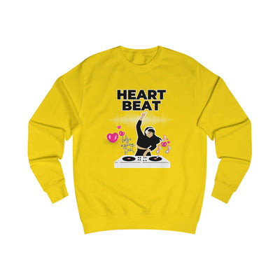 Heart Beat DJane Unisex Sweatshirt - Fun DJ Graphic for Music Lovers
