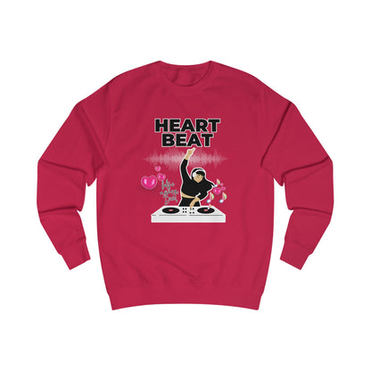 Heart Beat DJane Unisex Sweatshirt - Fun DJ Graphic for Music Lovers