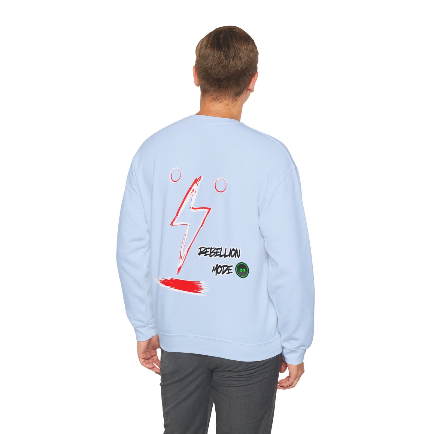 Rebellion Mode on Sweatshirt unisex