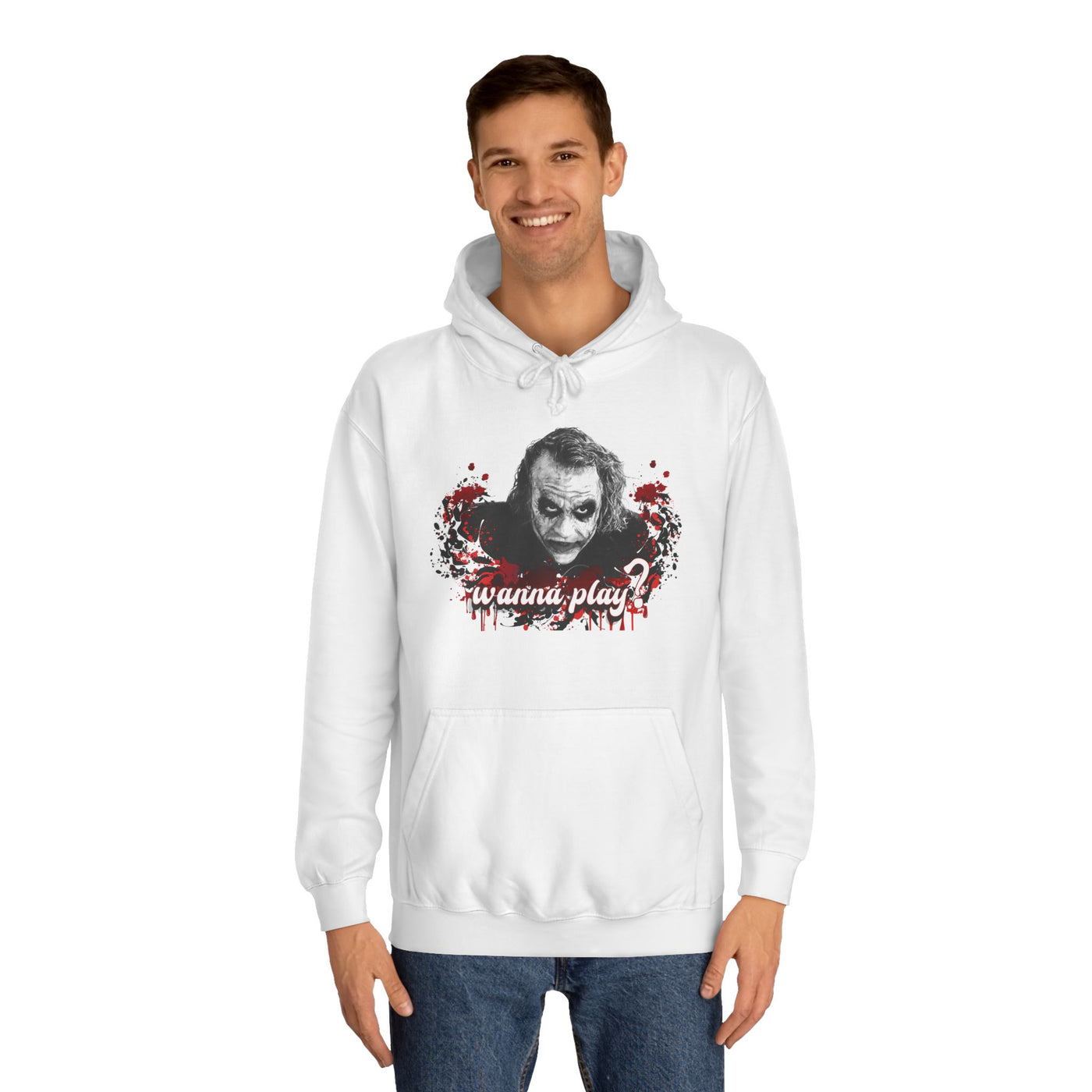 Joker "wanna play" college hoodie