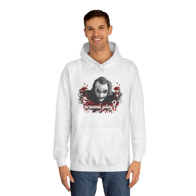 Joker "wanna play" college hoodie