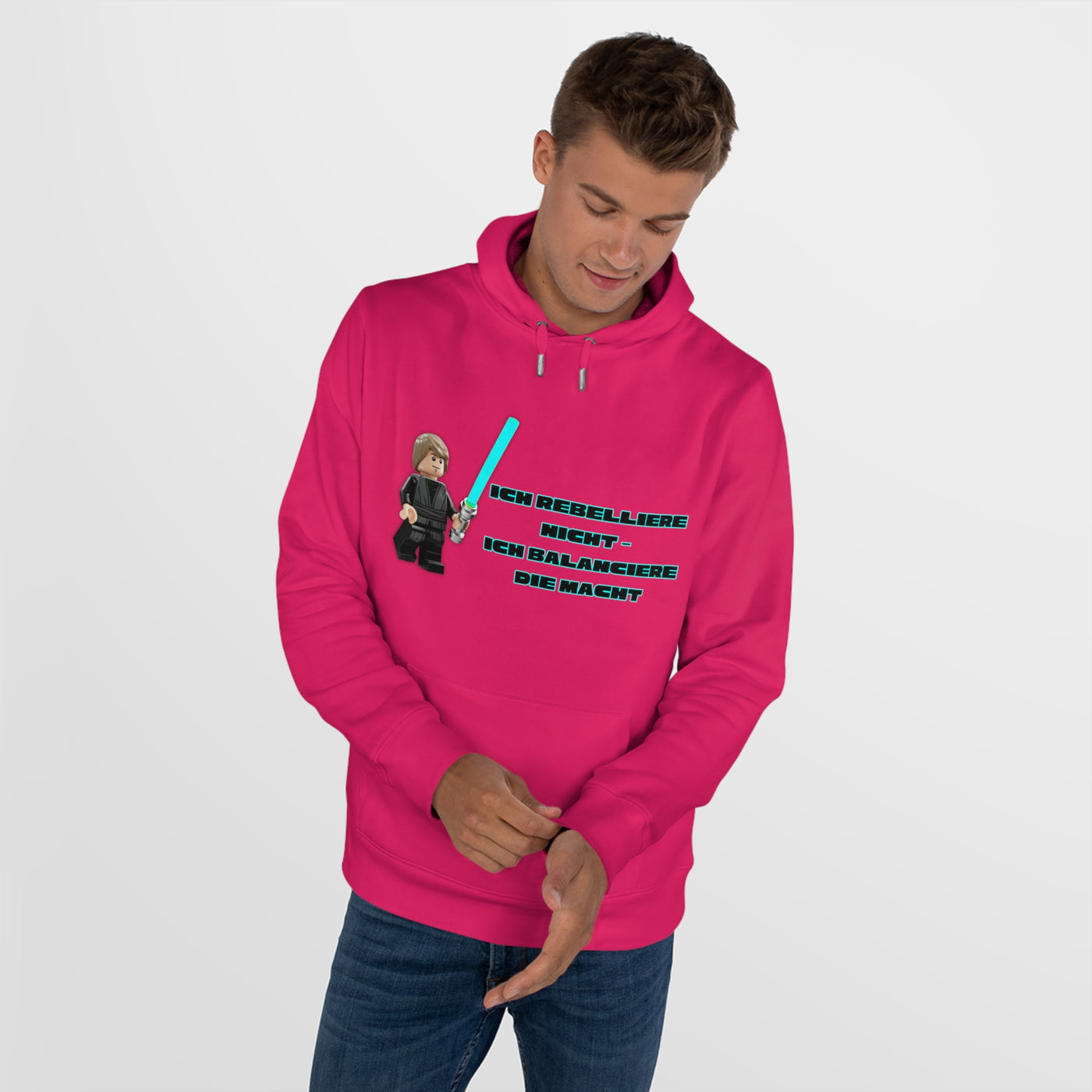 Star Wars Inspired King Hooded Sweatshirt - "I do not rebel - I balance the Force"