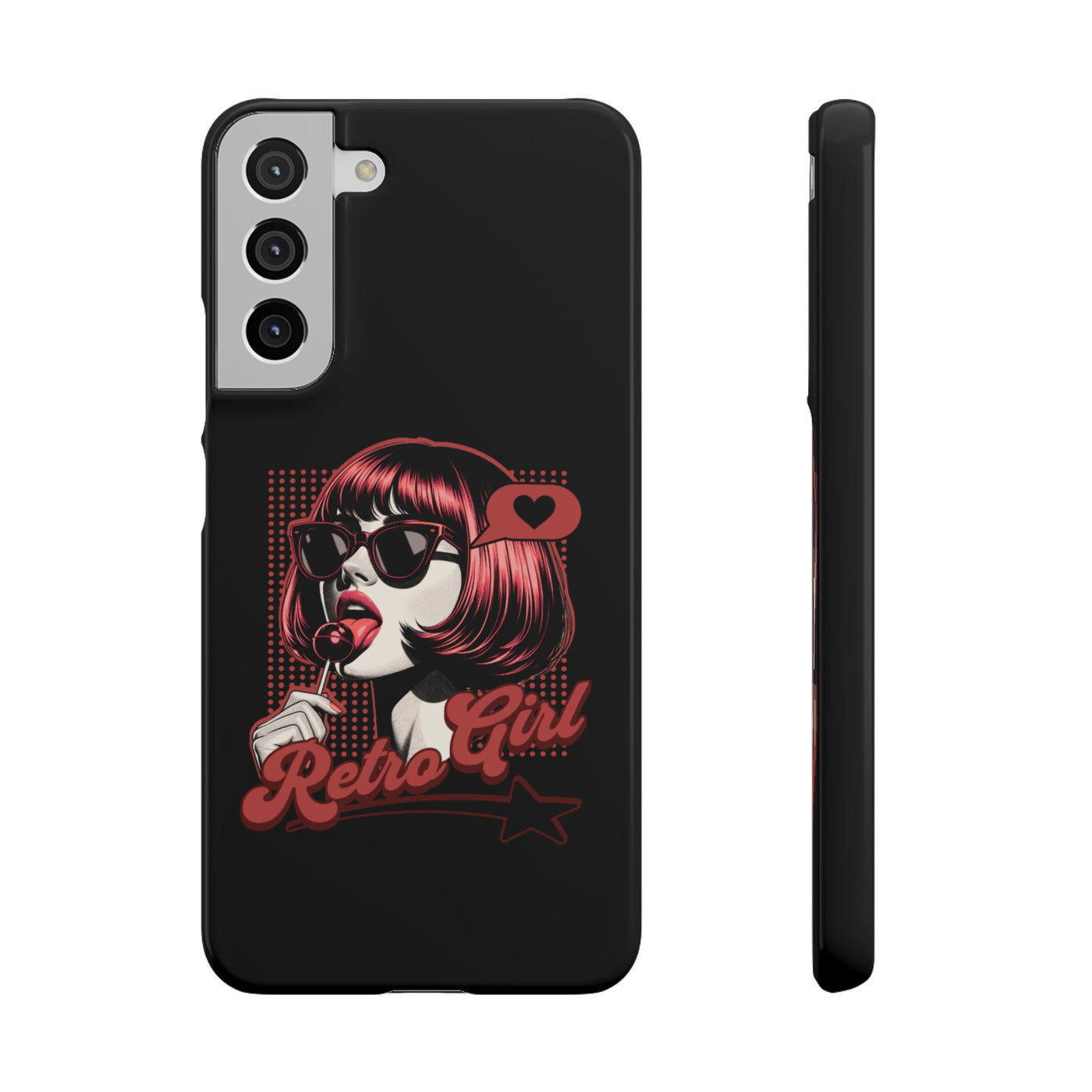 Retro Girl Snap Case Handyhülle