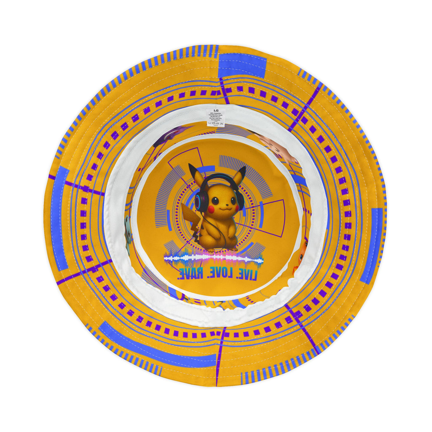 Colorful Pokemon Bucket Hat for Kids & Adults, Perfect for Summer Festivals