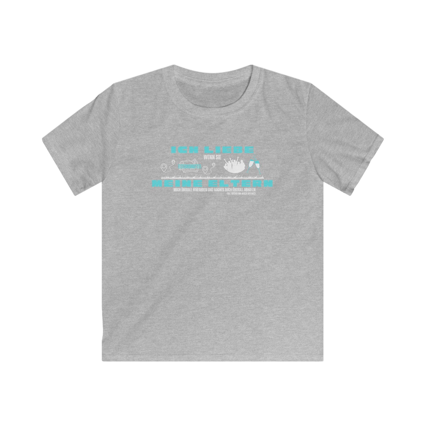 Kids Softstyle Tee - I Love My Parents - Fun Graphic Tee for Children