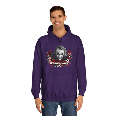 Joker "wanna play" college hoodie