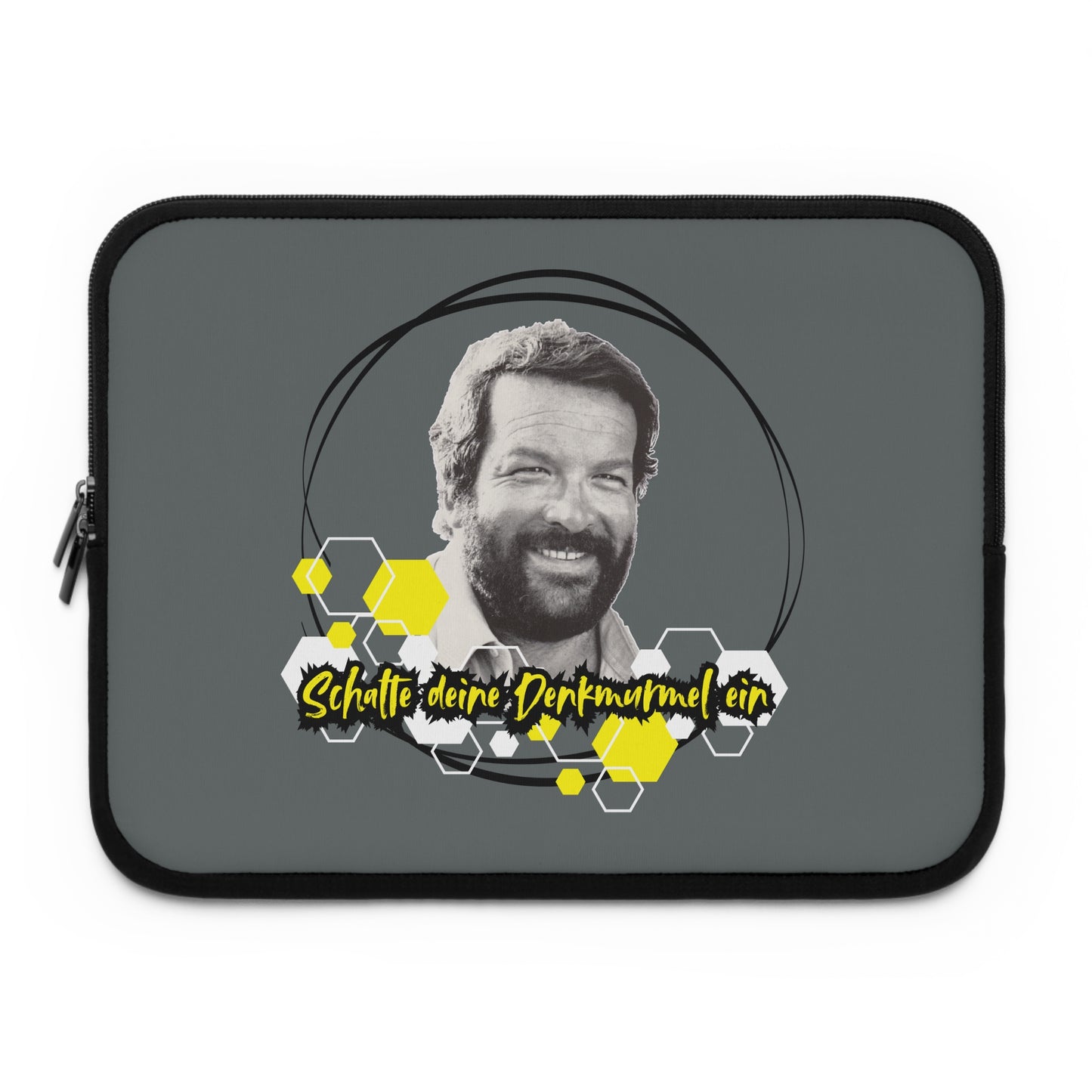 Laptop Sleeve - "Schalte deine Denkmurmel an" Bud Spencer Laptoptasche