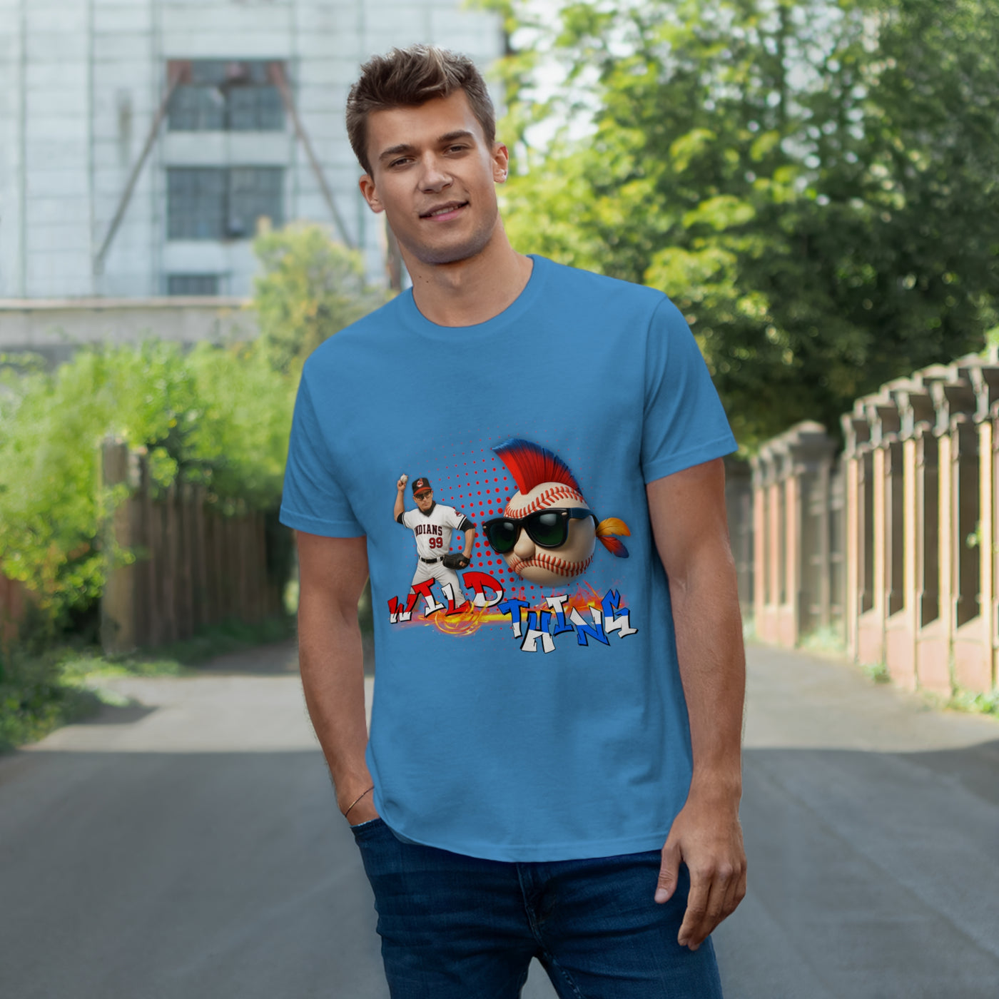 Charlie Sheen Wild Thing  - Baseball Fan T-Shirt