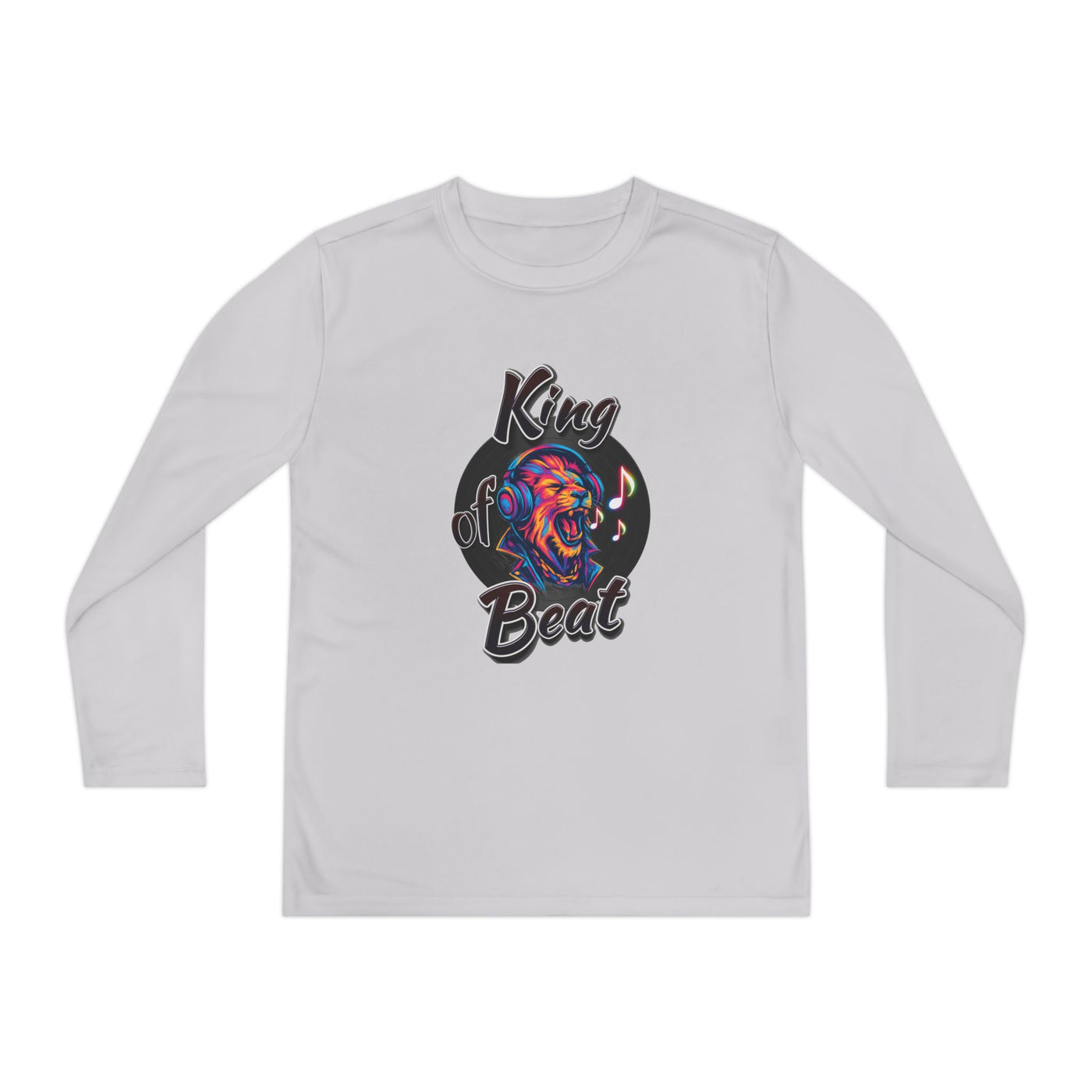 King of Beat Youth Long Sleeve Tee - Perfect for Young Musicians! 
