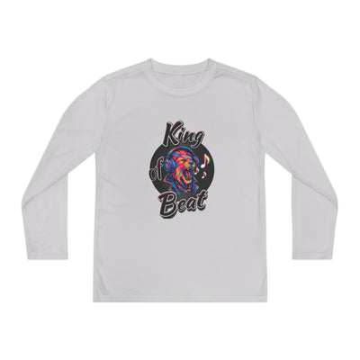 King of Beat Youth Long Sleeve Tee - Perfect for Young Musicians! 
