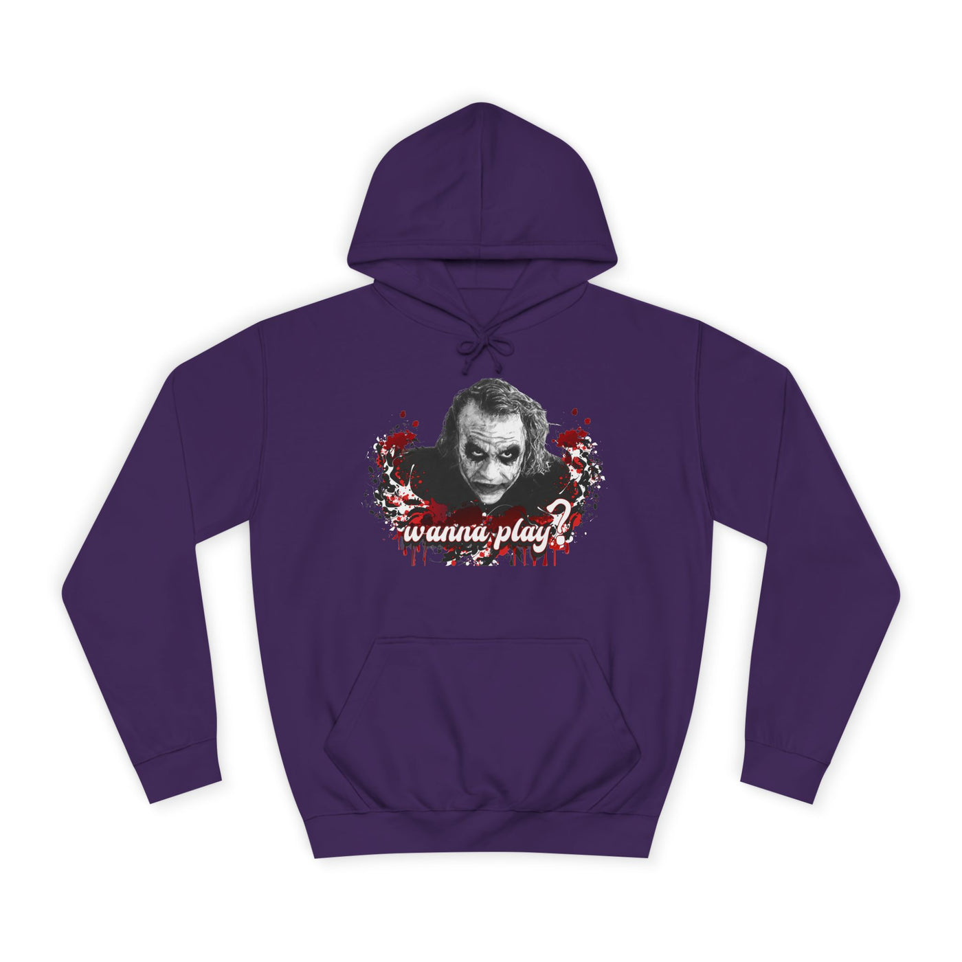 Joker "wanna play" college hoodie