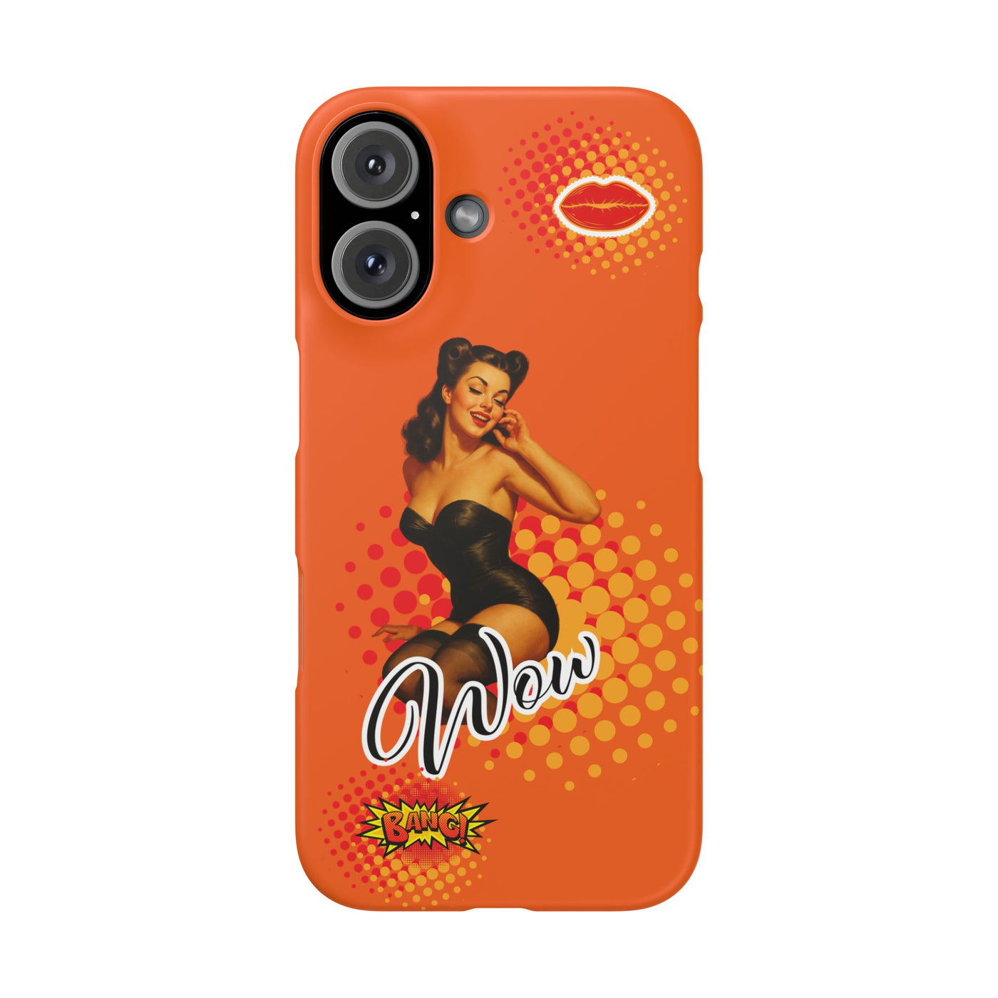 Retro Pin-Up - Handyhülle - Snap Case - Bold 'Wow' Design